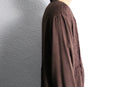 brown ethnic velour panel rayon cardigan