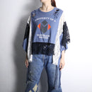 "Re:make" lace docking damage tee