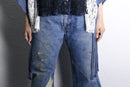"Re:make" lace docking damage tee