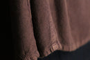 brown ethnic velour panel rayon cardigan