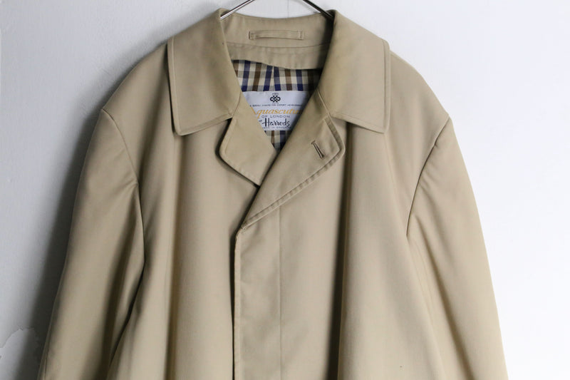 “Aquascutum” beige color single coat