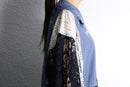 "Re:make" lace docking damage tee