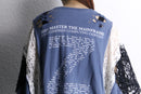 "Re:make" lace docking damage tee