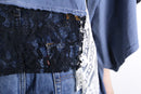 "Re:make" lace docking damage tee