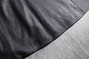 1990s big collar leather coat