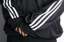 90's "adidas" trefoil logo black track jacket