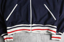 “PUMA” navy stand neck track jacket