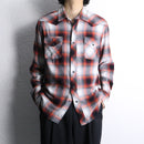 "roebuck & co." western plaid flannel shirt