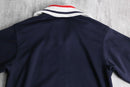 “PUMA” navy stand neck track jacket