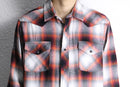 "roebuck & co." western plaid flannel shirt