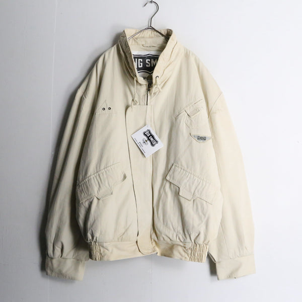 "BIG SMITH" off-white color cotton flight jacket