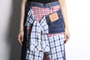 ''Re:make''layered check shirt pants