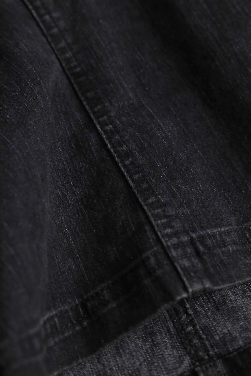 stone studded black denim jacket