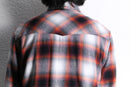 "roebuck & co." western plaid flannel shirt