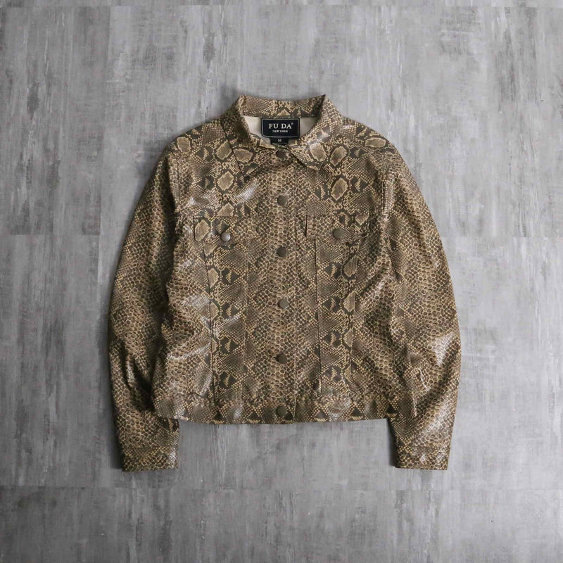 python pattern rubber tracker jacket