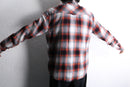 "roebuck & co." western plaid flannel shirt