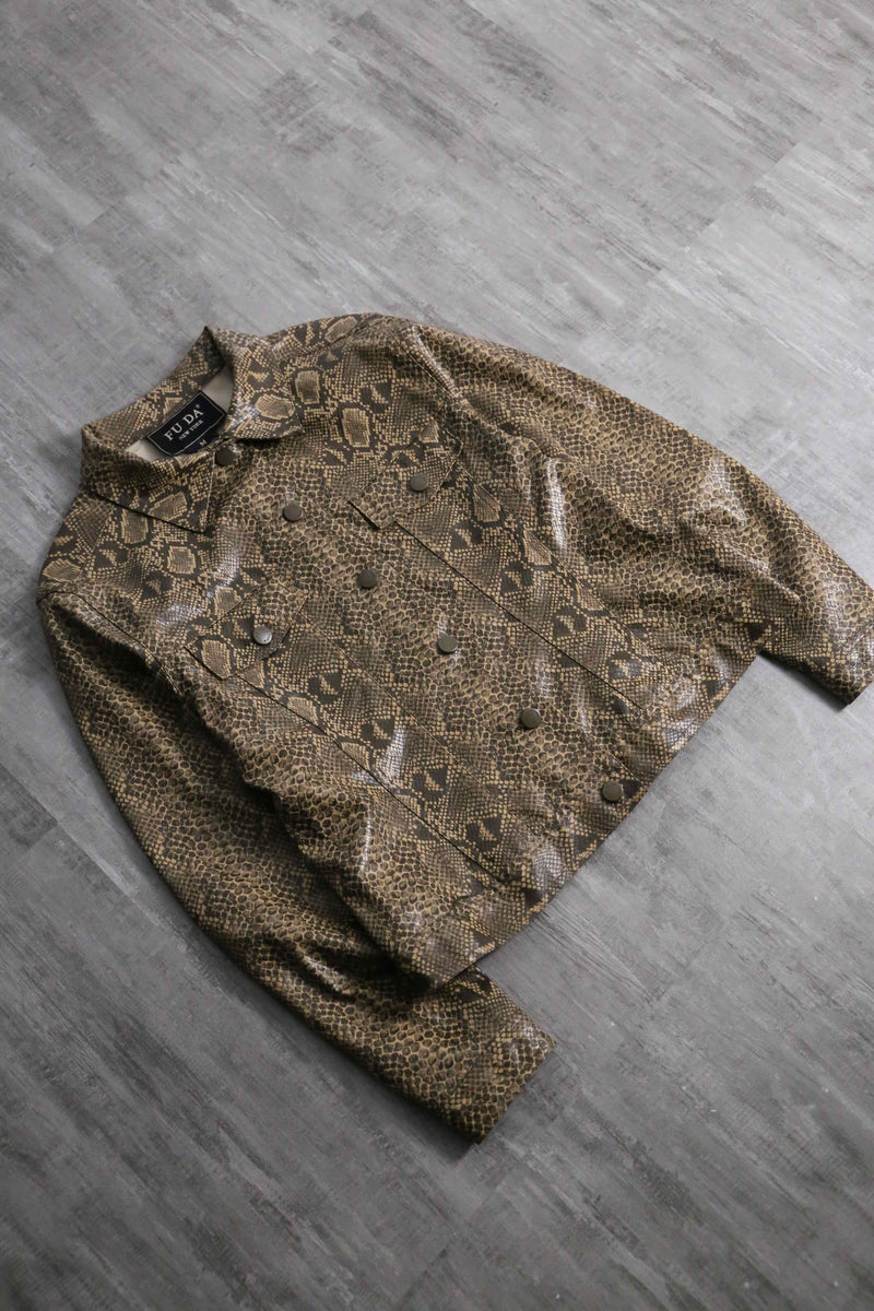 python pattern rubber tracker jacket