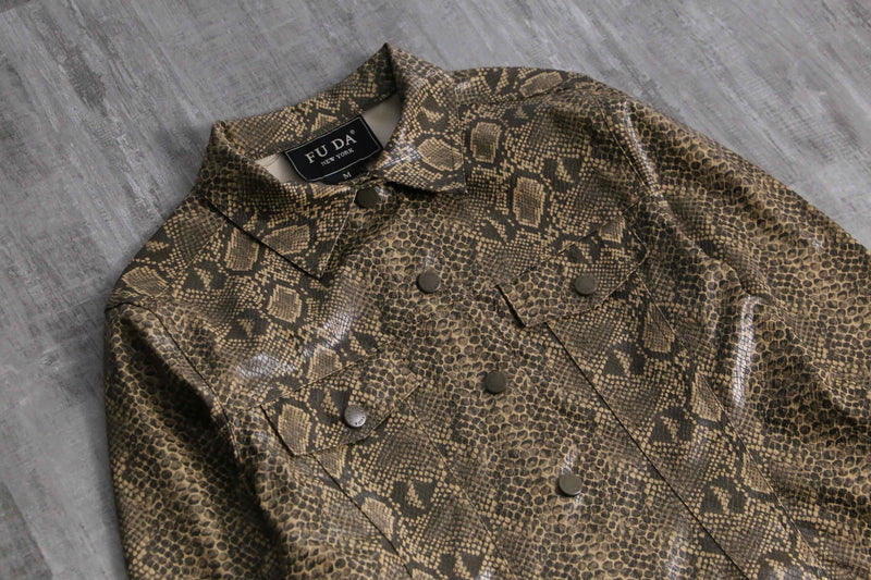 python pattern rubber tracker jacket