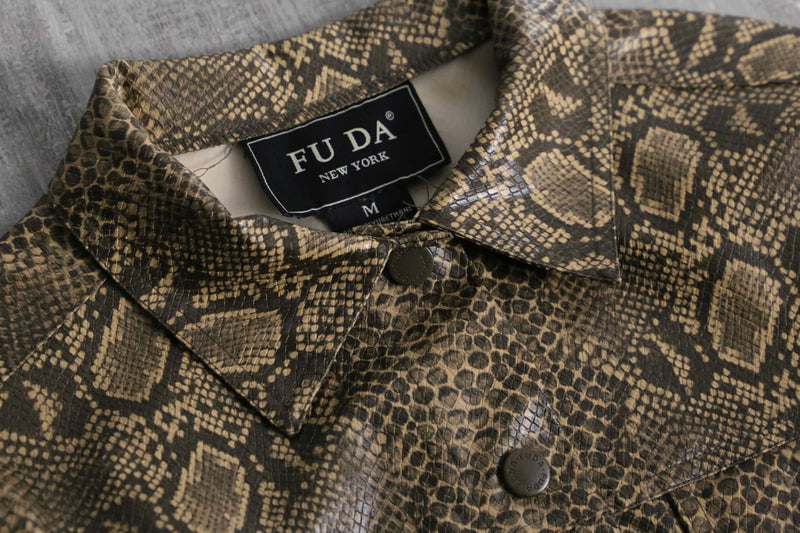 python pattern rubber tracker jacket