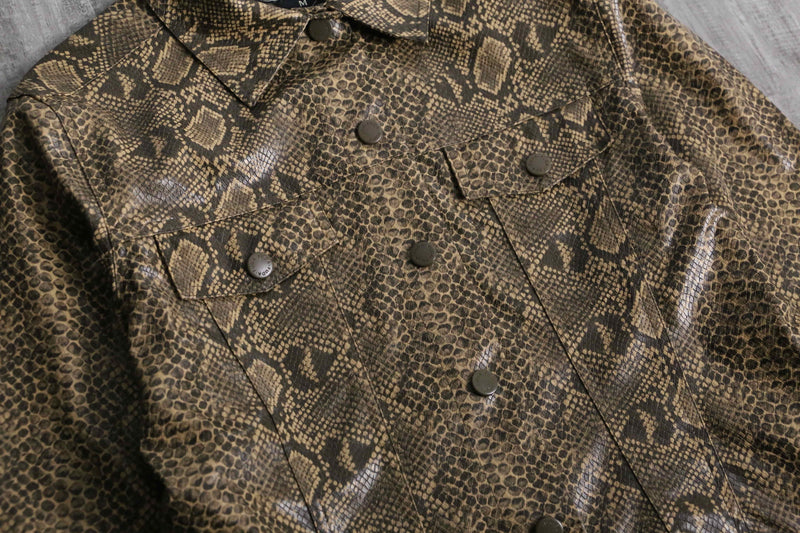 python pattern rubber tracker jacket