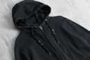 late 1990-00s ARMANI JEANS faux layered double-zip sweat hoodie