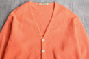 70’s terracotta orange alpaca wool cardigan