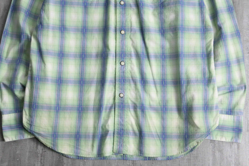 "Polo by Ralph Lauren" ombre check western shirt