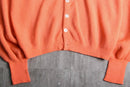70’s terracotta orange alpaca wool cardigan