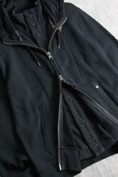 late 1990-00s ARMANI JEANS faux layered double-zip sweat hoodie