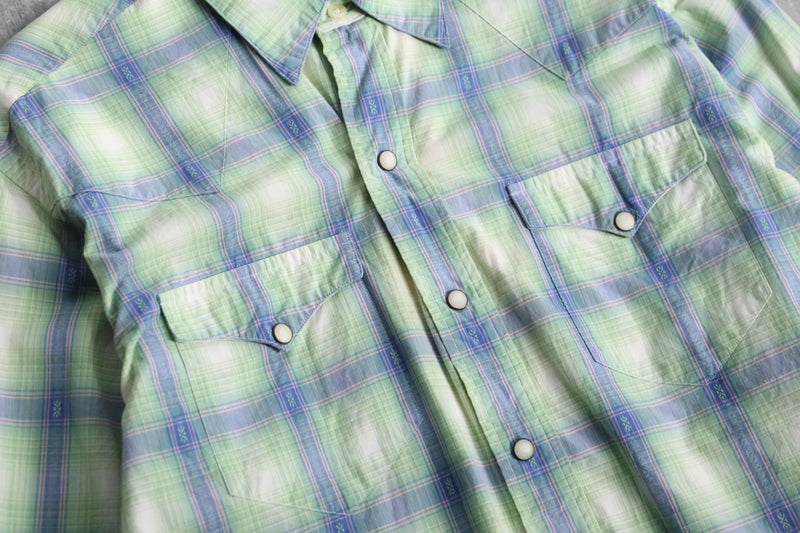 "Polo by Ralph Lauren" ombre check western shirt