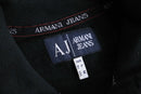 late 1990-00s ARMANI JEANS faux layered double-zip sweat hoodie