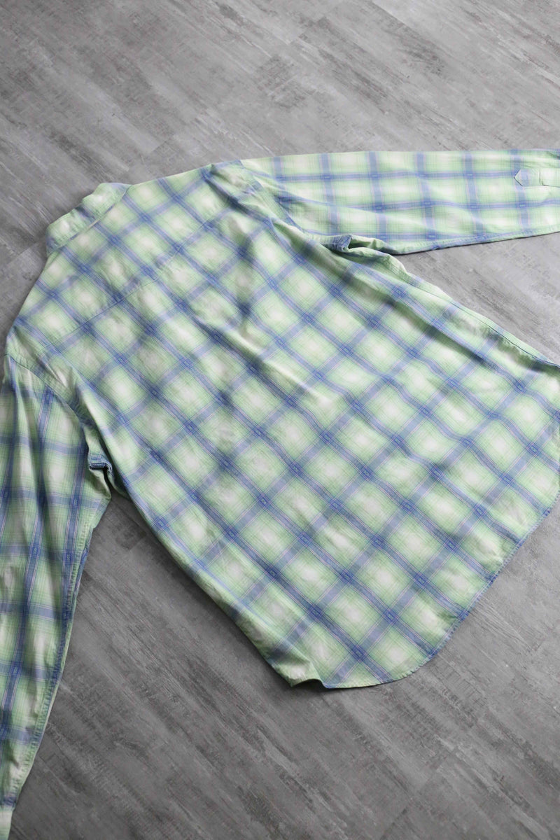 "Polo by Ralph Lauren" ombre check western shirt