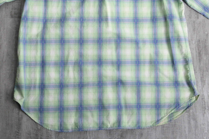 "Polo by Ralph Lauren" ombre check western shirt