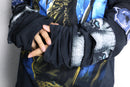 "Re:make" skull design layered long sleeve tee