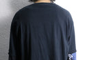 "Re:make" skull design layered long sleeve tee