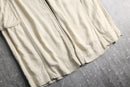 linen rayon ivory wide cargo pants