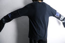 "Re:make" skull design layered long sleeve tee