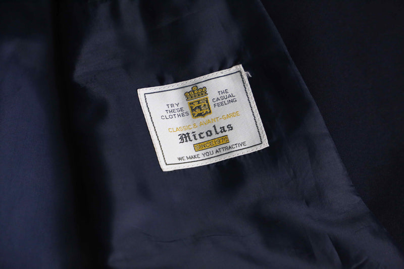 navy color gold button double breasted blazer