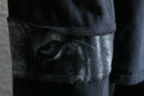 "Re:make" skull design layered long sleeve tee
