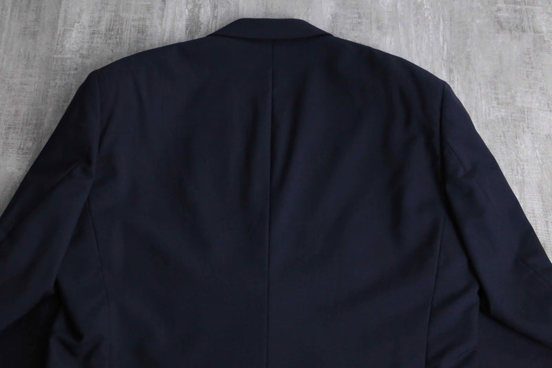 navy color gold button double breasted blazer