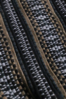 geometric stripe switch design shawl jacket