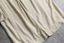 linen rayon ivory wide cargo pants