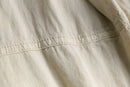 linen rayon ivory wide cargo pants