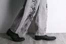 paint design denim pants