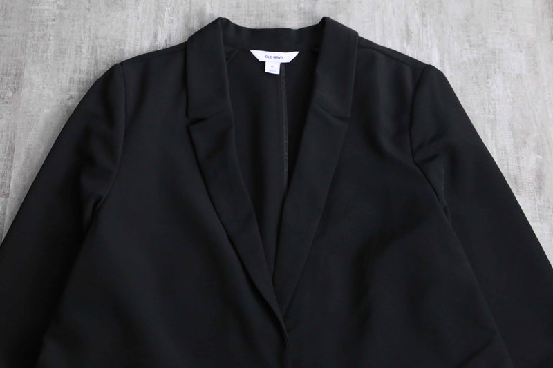 “OLD NAVY” black color easy tailored jacket