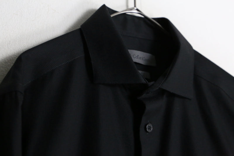 80’s "Calvin Klein" black color dress shirt