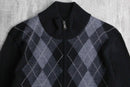 “BANANA REPUBLIC” argyle check drivers knit