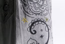 paint design denim pants