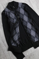 “BANANA REPUBLIC” argyle check drivers knit