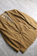camel brown double-breasted tailored jacket